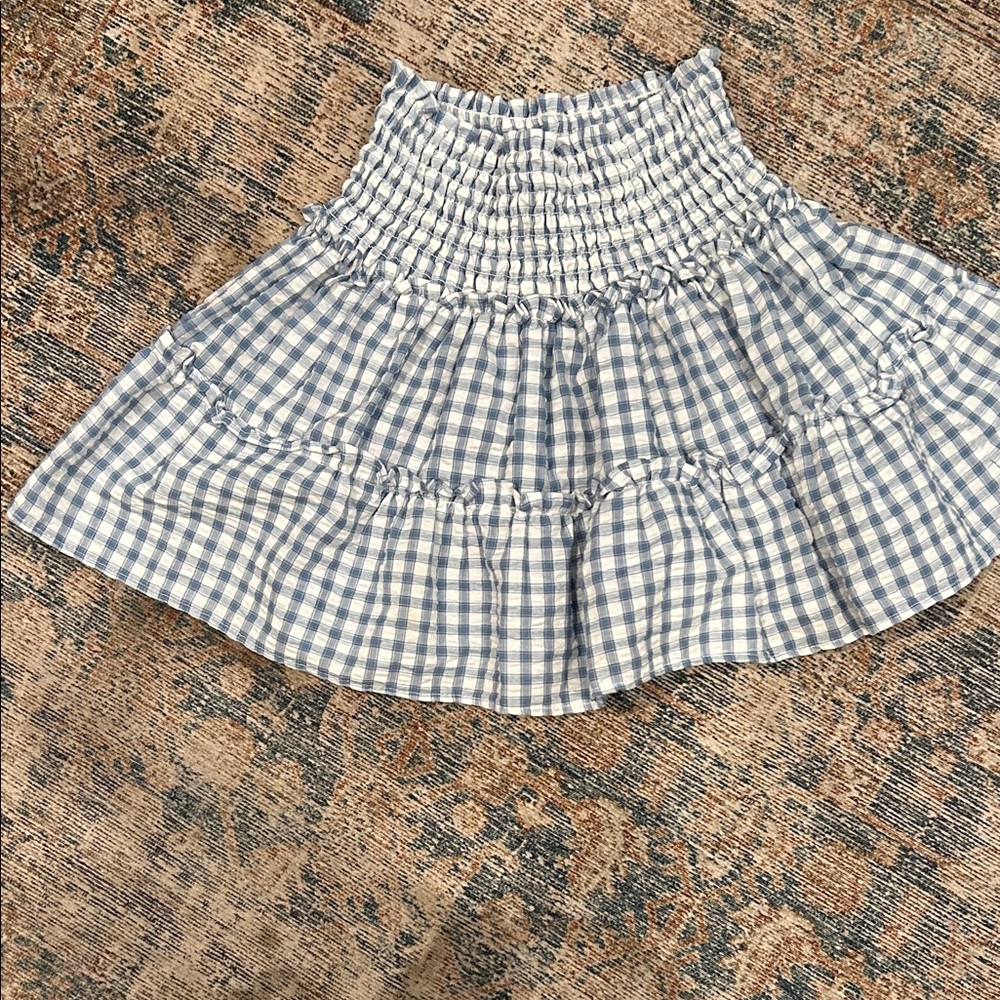 Blue Gingham Women's Skirt